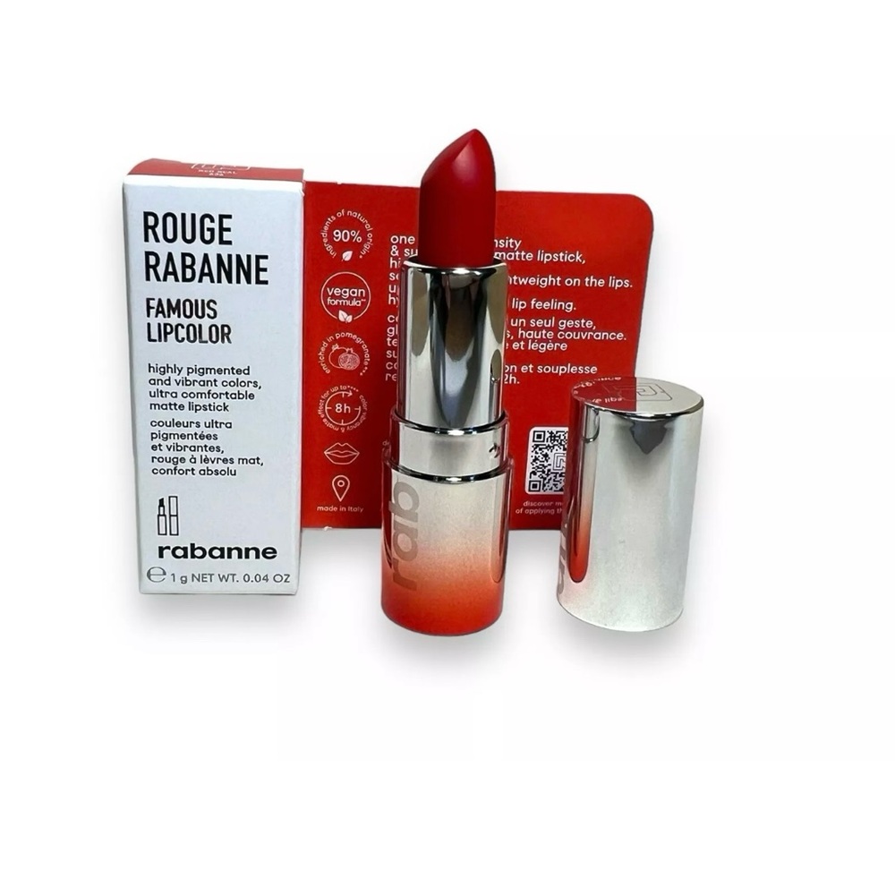 Rouge Rabanne Famous Lipcolor Red Seal 636 1g Travel Size
